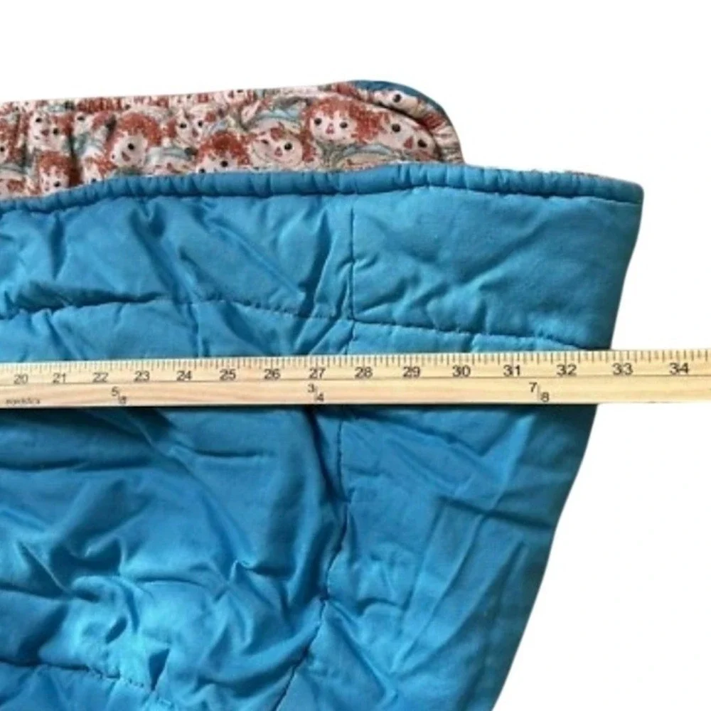Unbranded Shopping Cart Cover Blue Red Raggedy Ann Quilted Vintage Style‎